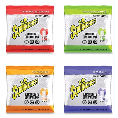 Activity Drink: 2.5 gal, Packet, Assorted, Powder, Yields 2.2 gal