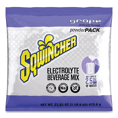 Activity Drink: 23.83 oz, Packet, Grape, Powder, Yields 2.5 gal