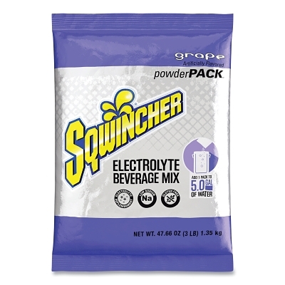 Activity Drink: 47.66 oz, Packet, Grape, Powder, Yields 5 gal