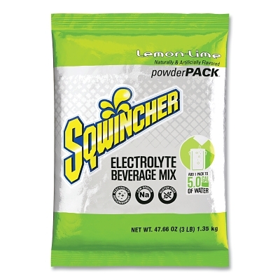 Activity Drink: 47.66 oz, Packet, Lemon-Lime, Powder, Yields 5 gal