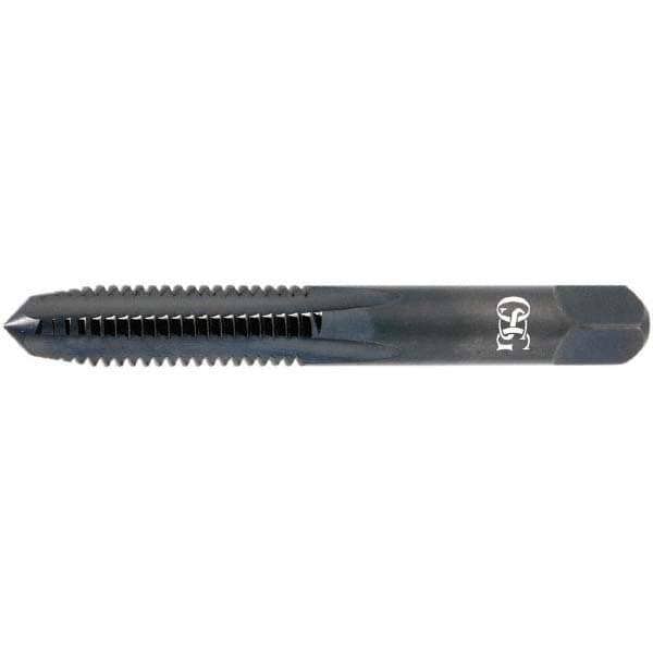 Straight Flute Tap: 1/4-28 UNF, 4 Flutes, Plug, High Speed Steel, Oxide Coated