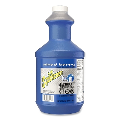 Activity Drink: 64 oz, Bottle, Mixed Berry, Liquid Concentrate, Yields 5 gal
