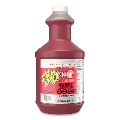 Activity Drink: 64 oz, Bottle, Fruit Punch, Liquid Concentrate, Yields 5 gal