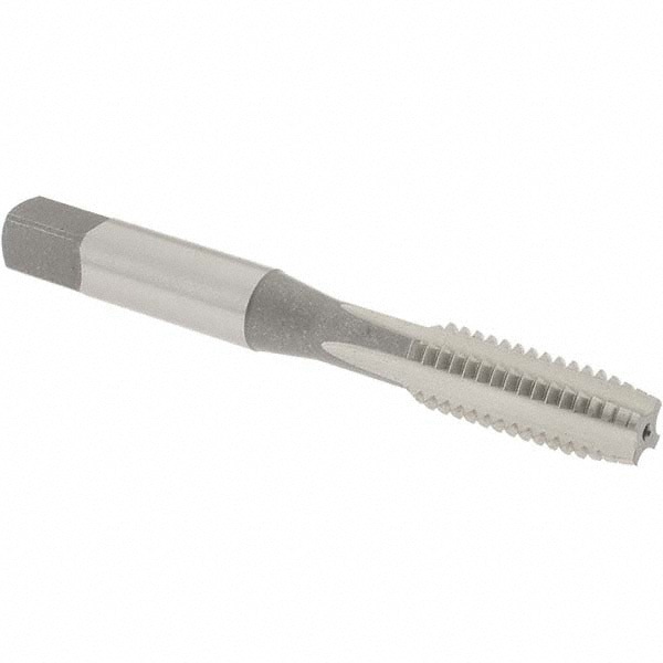 Straight Flute Tap: 5/16-18 UNC, 4 Flute, Plug Chamfer, High-Speed Steel, Bright/Uncoated Finish