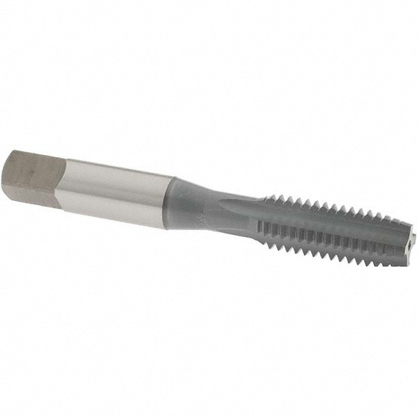 Straight Flute Tap: 3/8-16 UNC, 4 Flute, Plug Chamfer, High-Speed Steel