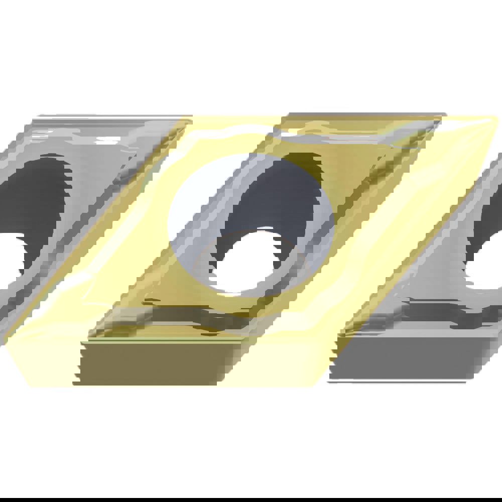 Turning Inserts; Relief Angle: 7.000 ; Insert Style: DCMT ; Corner Radius (mm): 0.80 ; Corner Radius (Inch): 1/32 ; Corner Radius (Decimal Inch): 0.0312 ; Included Angle: 55.00