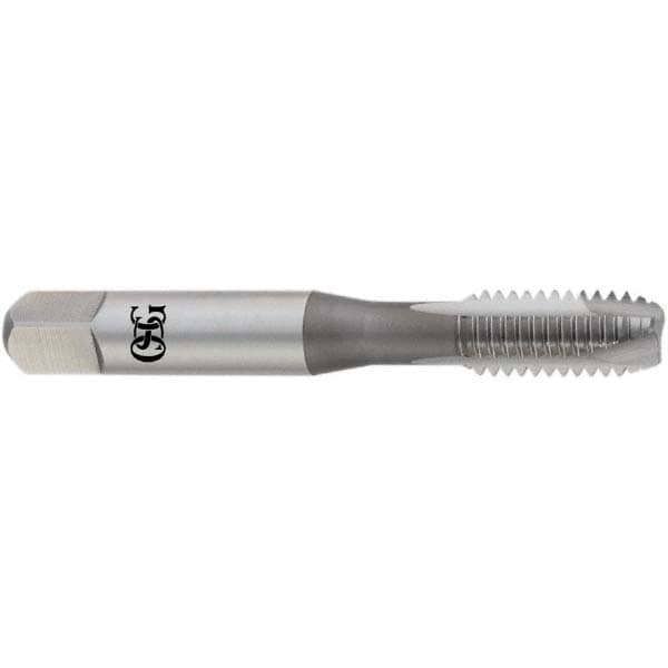 Spiral Point Tap: 7/16-14 UNC, 3 Flutes, Plug, High Speed Steel, TiCN Coated