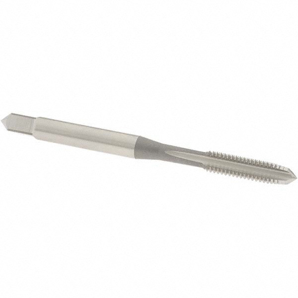 Straight Flute Tap: #10-32 UNF, 4 Flute, Plug Chamfer, High-Speed Steel, Bright/Uncoated Finish