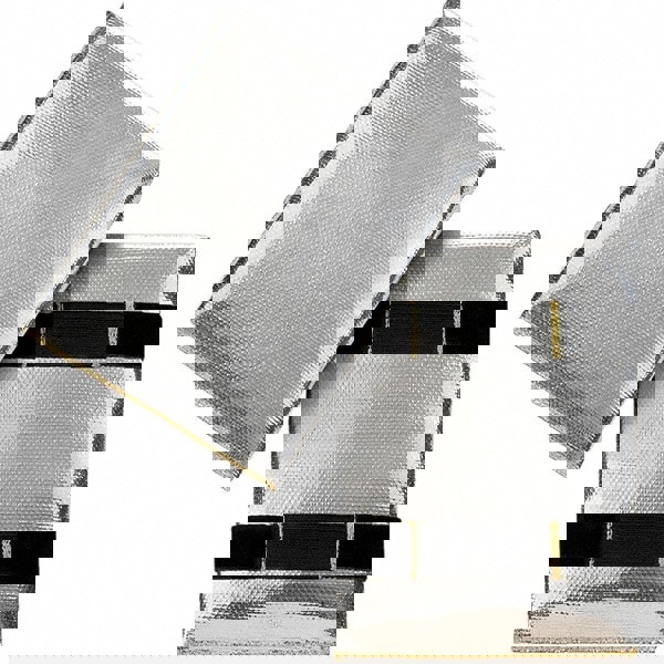 High Heat Hand Pad: Silver, Aluminized Fiberglass