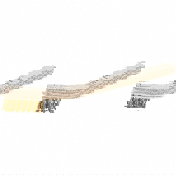 Scratch Brush, 3 Rows, 7 Columns, Brass