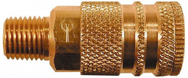 1/8 Male NPT Industrial/Acme Pneumatic Hose Coupler (Six Ball)