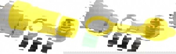 Locking Inlet: Connector, Industrial, 5-15, 125V, Yellow