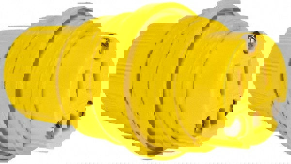 Locking Inlet: Connector, Industrial, 5-15, 125V, Yellow