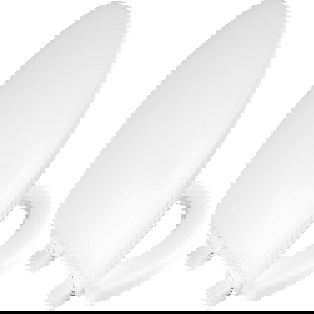 Toilet Seats; Type: Standard; Closed ; Style: Elongated ; Material: Enameled Wood ; Color: White ; Outside Width: 14.125in (Inch); Inside Width: 8.0630in (Inch)