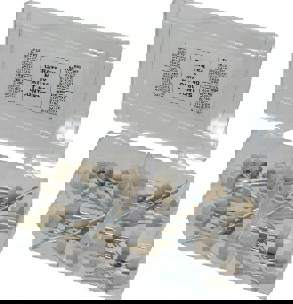 28 Piece Rubber Mounted Abrasive Wheel Set