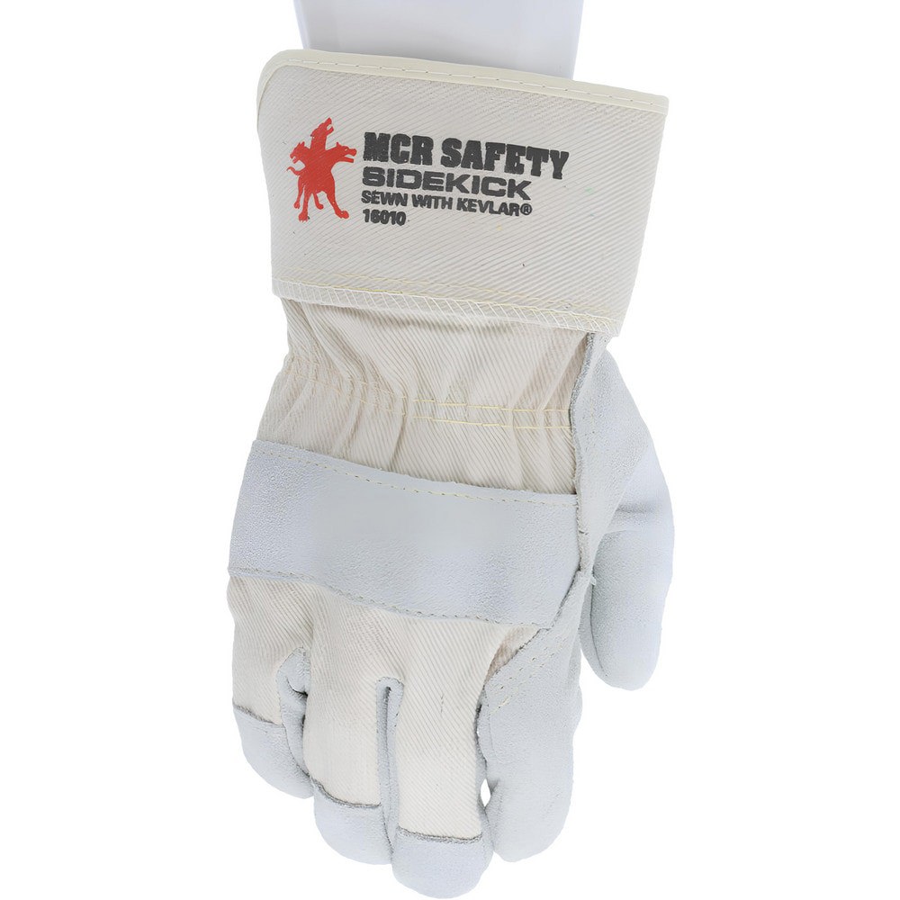 Work Gloves: Sidekick 16010, Size Small, Fleece Lined, Cowhide Leather, General Purpose