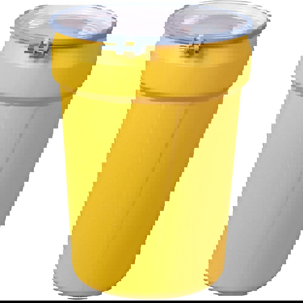 Storage Drum: 30 gal, Yellow