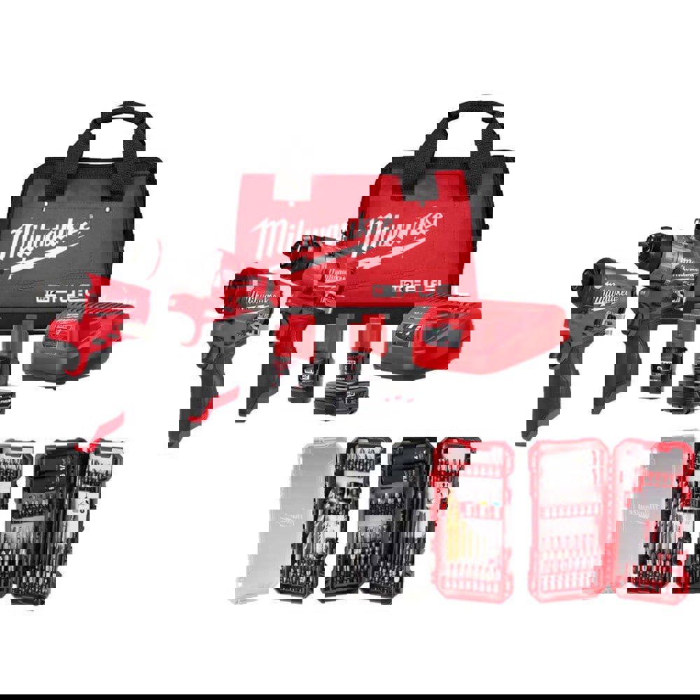 Cordless Tool Combination Kits; Kit Type: 12 Volt Cordless Tool Combination ; Tools: Hammer Drill; Impact Driver ; Voltage: 12.00 ; Batteries Included: Yes ; Battery Chemistry: Lithium-ion ; Battery Series: M12