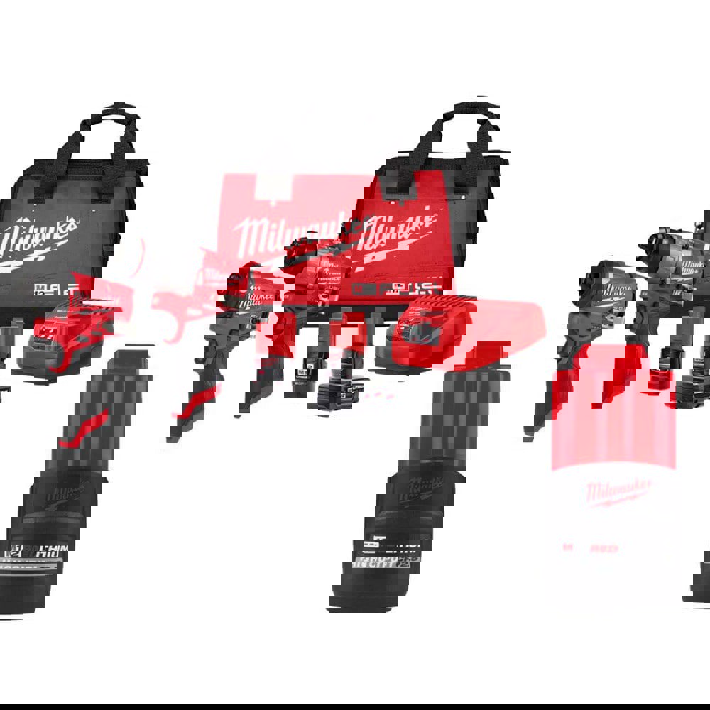 Cordless Tool Combination Kits; Kit Type: 12 Volt Cordless Tool Combination ; Voltage: 12.00 ; Batteries Included: Yes ; Battery Chemistry: Lithium-ion ; Battery Series: M12 ; Battery Capacity: 2Ah; 4Ah