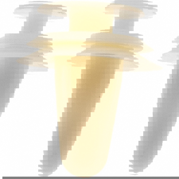 8mm Hole Diam, 20.5mm OAL, Ratchet Shank, Nylon Panel Rivet