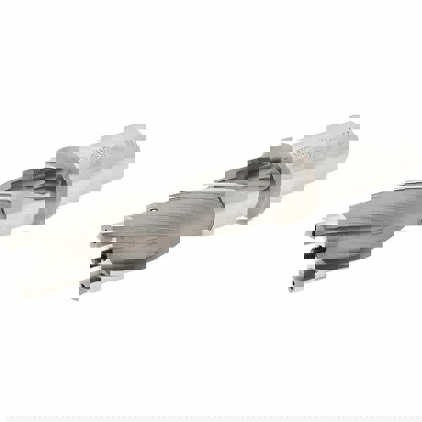 Replaceable-Tip Drill: 38.1 to 39.1 mm Dia, 117.09 mm Max Depth, 38.1 mm Weldon Flat Shank