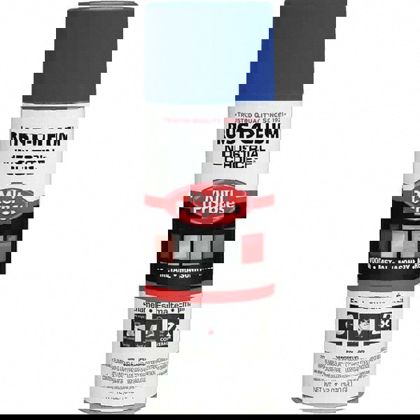 Enamel Spray Paint: Safety Blue, 12 oz