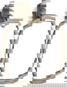 Square Closed Towel Ring in Vibrant Brushed Bronze