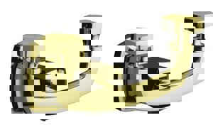 2 Robe Hook in Vibrant French Gold