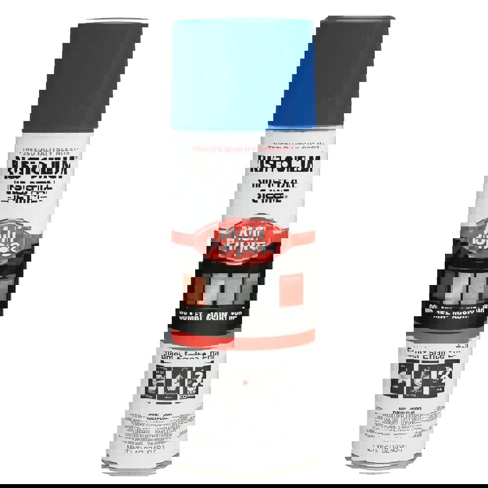 Enamel Spray Paint: True Blue, Gloss, 12 oz