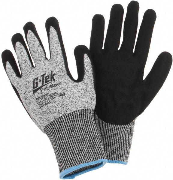 Cut, Puncture & Abrasion-Resistant Gloves: G-Tek 16-350, Size 2X-Large, ANSI Cut A4, ANSI Puncture 3, Nitrile, PolyKor