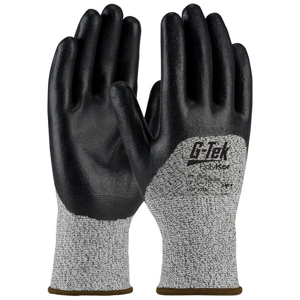 Cut-Resistant Gloves: Size M, ANSI Cut A2, Synthetic