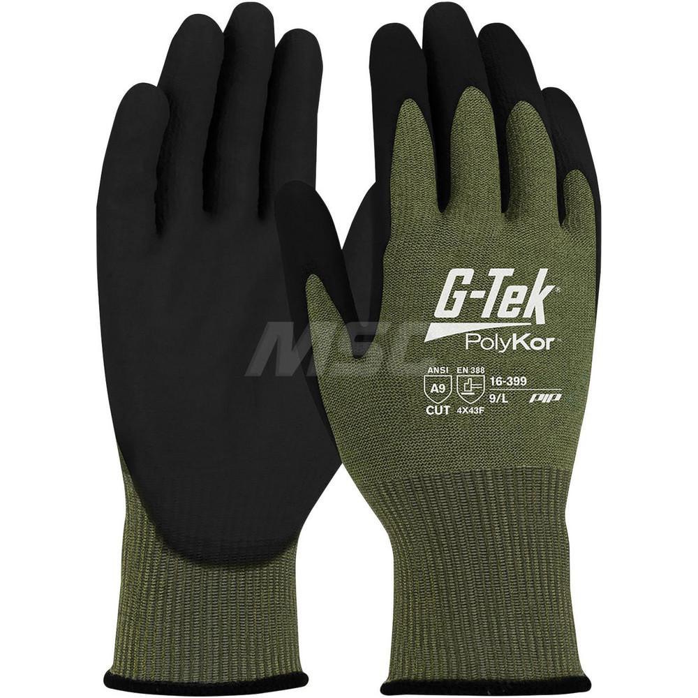 Cut, Puncture & Abrasion-Resistant Gloves: G-Tek 16-399, Size Small, ANSI Cut A9, ANSI Puncture 3, NeoFoam, PolyKor
