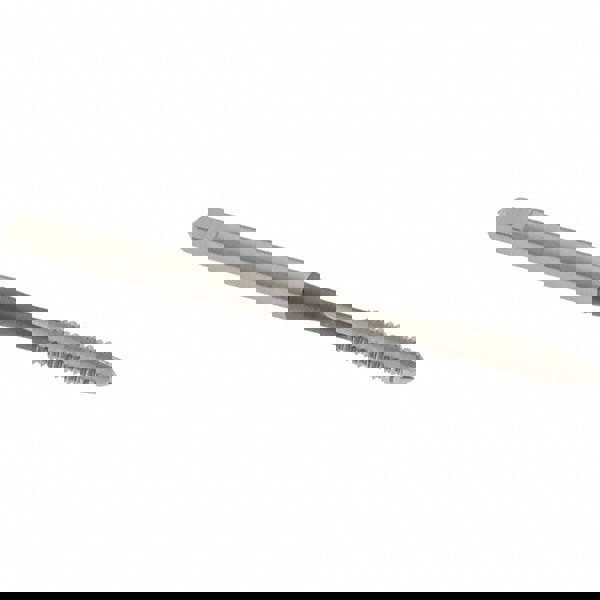 Straight Flute Tap: #6-32 UNC, 3 Flutes, Plug, 2B Class of Fit, High Speed Steel, Bright/Uncoated