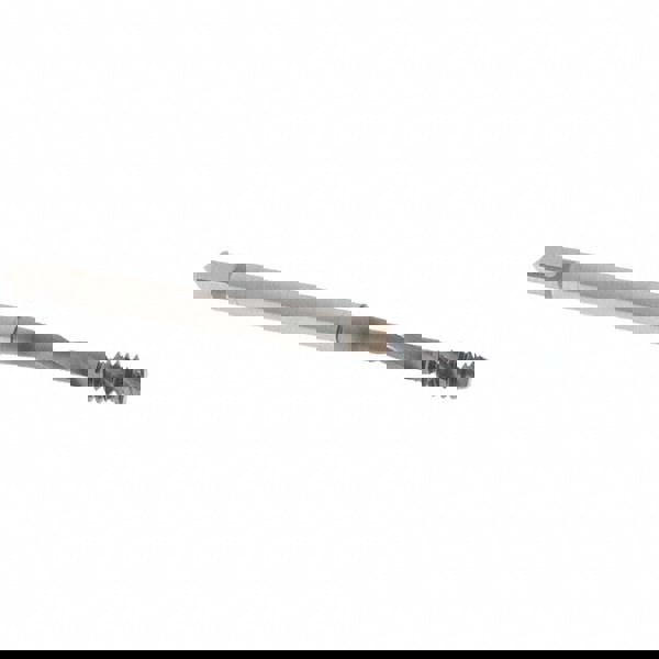 Spiral Flute Tap: #6-32 UNC, 2 Flutes, Modified Bottoming, 2B Class of Fit, Powdered Metal, TICN Coated