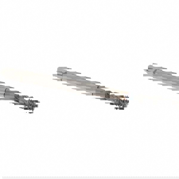 Spiral Flute Tap: #8-32 UNC, 3 Flutes, Bottoming, 3B Class of Fit, Powdered Metal, V Coated