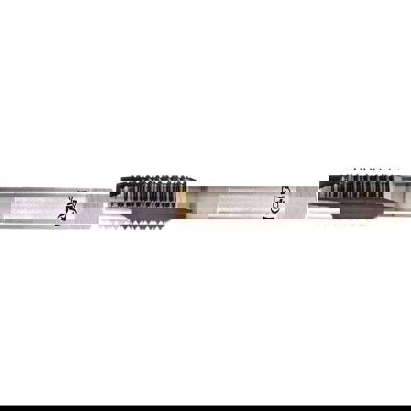 Spiral Point Tap: M7x0.75 Metric Coarse, 3 Flutes, Plug, 6H Class of Fit, Powdered Metal, V Coated