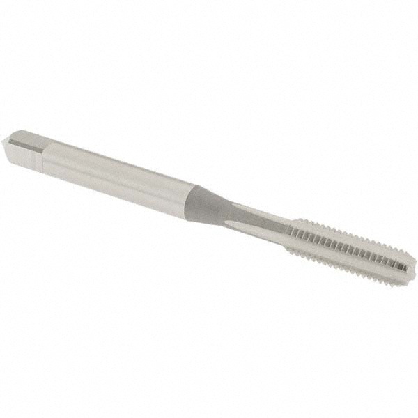 Straight Flute Tap: #10-32 UNF, 4 Flute, Bottoming Chamfer, 2B Class of Fit, High-Speed Steel, Bright/Uncoated Finish