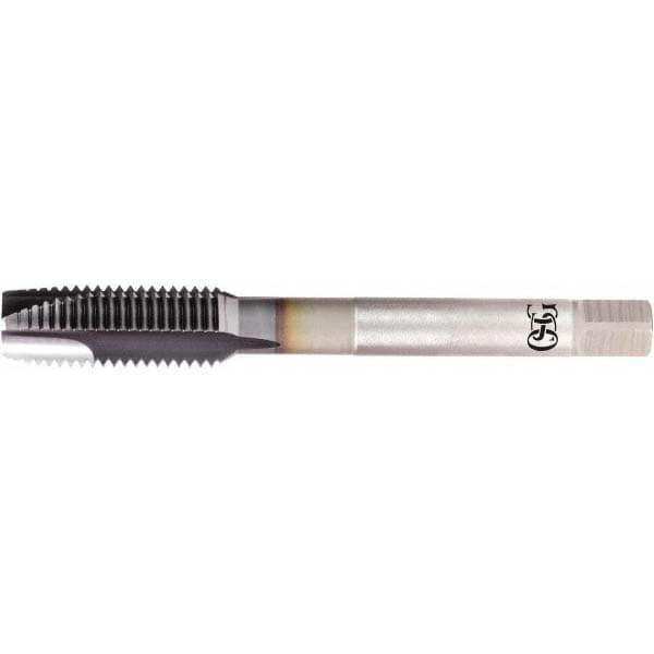 Spiral Point Tap: #5-44 UNF, 3 Flutes, Plug, 2B Class of Fit, Powdered Metal, TiCN Coated