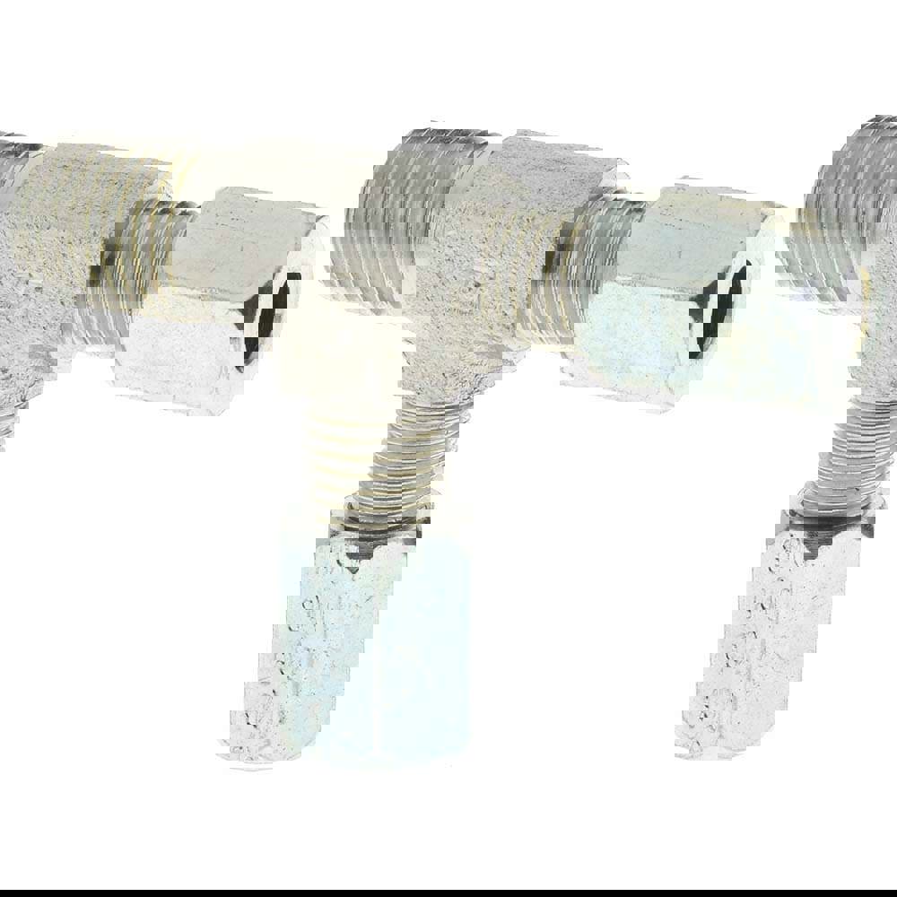 Steel Flared Tube Run Tee: 1/4