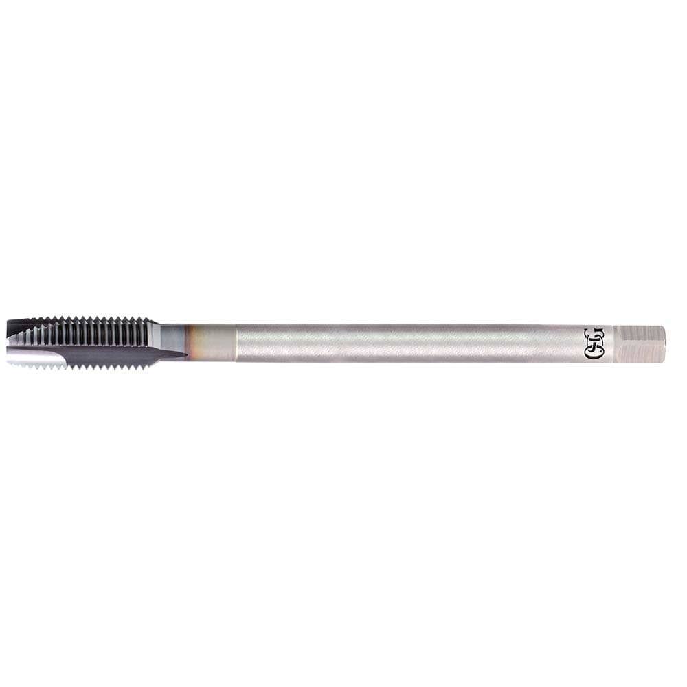 Spiral Point Tap: M24x1.50 Metric, 4 Flutes, Plug, 6H Class of Fit, Powdered Metal, TiCN Coated