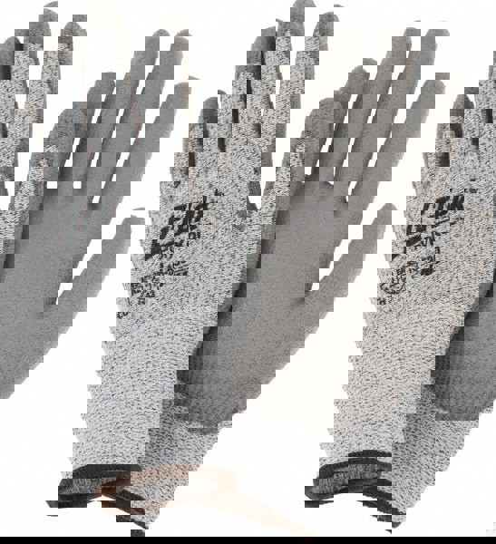 Cut-Resistant Gloves: Size L, ANSI Cut A2;A3, Polyurethane, Synthetic