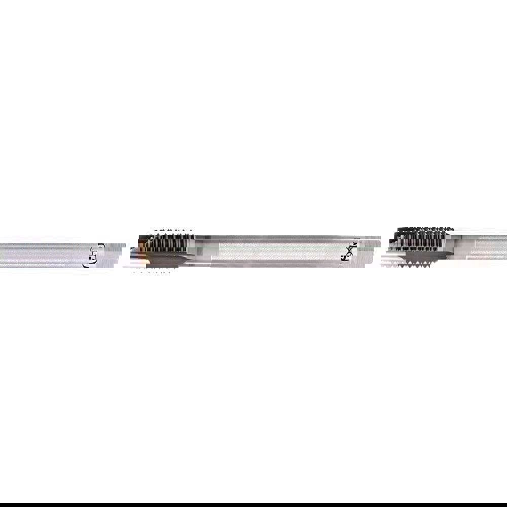 Spiral Point Tap: 3/8-24 Metric, 3 Flutes, Plug, 2B Class of Fit, Powdered Metal, TiCN Coated