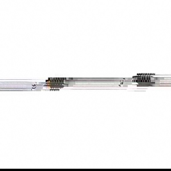 Spiral Point Tap: #4-40 UNC, 2 Flutes, Plug, 6H Class of Fit, VC-10, V Coated