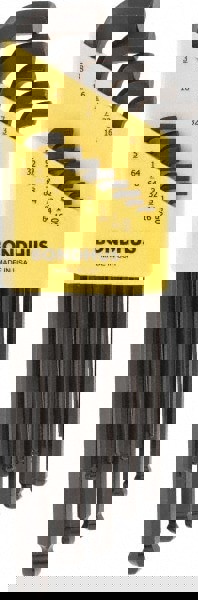 13 Piece L-Key Short Arm Ball End Hex Key Set