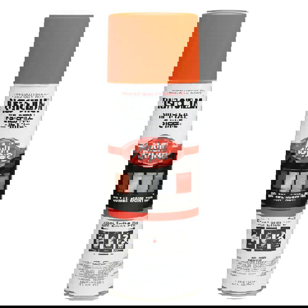 Enamel Spray Paint: Safety Orange, Gloss, 12 oz