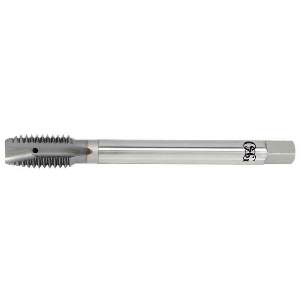 Spiral Point Tap: M18x1.50 Metric, 4 Flutes, Plug, 6H Class of Fit, Powdered Metal, V Coated