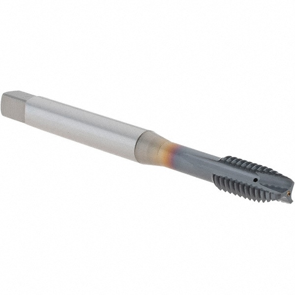 Spiral Point Tap: 5/16-18 Metric, 3 Flutes, Plug, 2B Class of Fit, Powdered Metal, V Coated