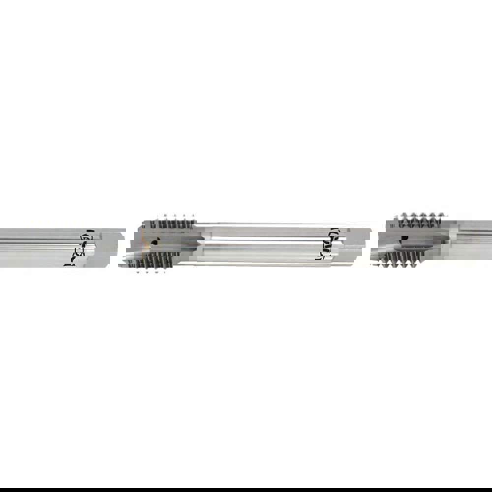 Spiral Point Tap: 1/2-13 Metric, 3 Flutes, Plug, 2B Class of Fit, Powdered Metal, V Coated