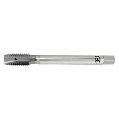 Spiral Point Tap: 7/8-14 Metric, 3 Flutes, Plug, 2B Class of Fit, Powdered Metal, V Coated