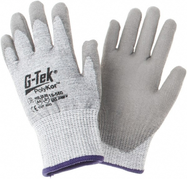 Cut, Puncture & Abrasion-Resistant Gloves: PiP 16-560, Size X-Small, ANSI Cut A4, ANSI Puncture 4, Polyurethane, PolyKor